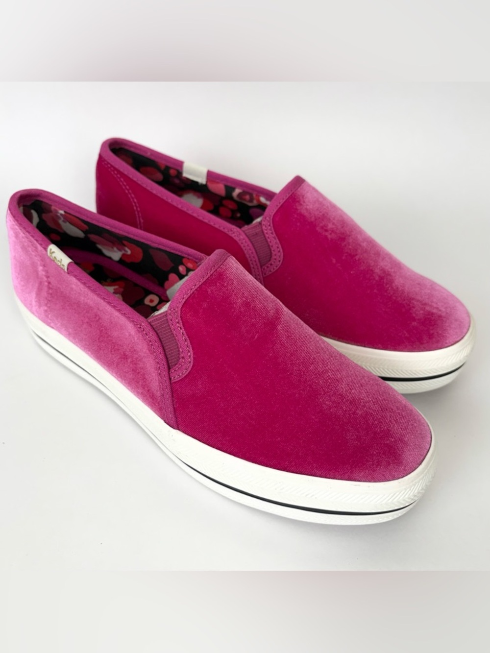 NWOT Keds x Kate Spade New York Velvet Double-decker Slip-on (Size 7)